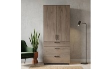 Шкаф для одежды Doros Торн Кремона Канноло 2 ДСП/3Ш (штанга) 90х51.6х200 (DRS-012017)