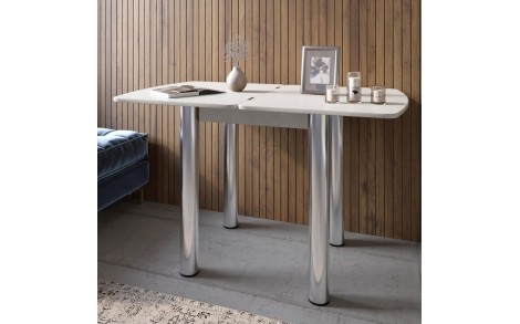 Обеденный стол раскладной LION Нота Мини Бетон Style 60x70/70x120 (LION-041291)