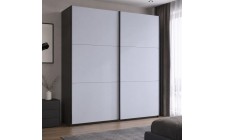Шафа купе Doros G-Caiser Антрацит/Білий 2 ДСП / 3 частини 220х60х240 (42005416) (DRS-012249)