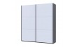 Шафа купе Doros G-Caiser Антрацит/Білий 2 ДСП / 3 частини 220х60х240 (42005416) (DRS-012249)
