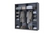 Шафа купе Doros G-Caiser Антрацит/Білий вставка Дуб Евок 2 ДСП /5 частин 220х60х240 (42005418) (DRS-012252)