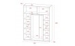 Шкаф купе Doros G-Caiser Кашемир/Белый 1 ДСП/1 стекло 3 части 180х60х240 (42005322) (DRS-012236)
