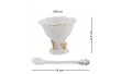 Креманка фарфоровая с ложкой Pavone 150 мл 110943