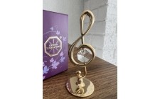 Фігурка з камінням Swarovski Музичний ключ 8 см 160995