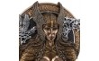 Панно настенное картина Veronese Валькирия с рунами 24 см 178497