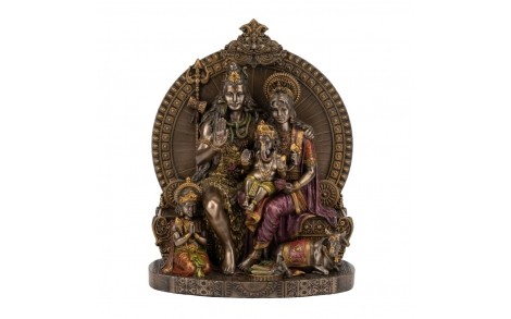 Статуэтка Veronese Шива с семьей 18,5х15 см 178506