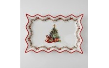 Блюдо керамическое Елка 25х17 см 16048-003