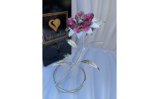 Фигурка с камнями Swarovski Цветок 13,5 см 1601923