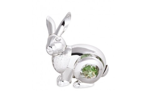 Статуэтка с камнями Swarovski Кролик 6х7 см 1601997