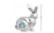 Статуэтка с камнями Swarovski Кролик 6х7 см 1601995