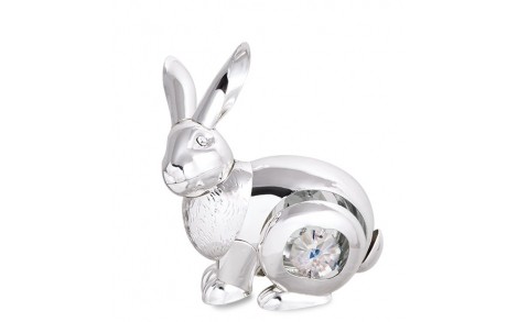 Статуэтка с камнями Swarovski Кролик 6х7 см 1601992