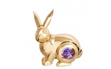 Статуэтка с камнями Swarovski Кролик 6х7 см 1601990