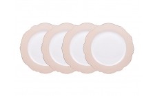 Набор фарфоровых тарелок Hanna Beige 27 см 4 шт 1922-144