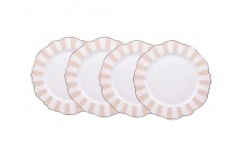 Набор фарфоровых тарелок Hanna Beige 21 см 4 шт 1922-145